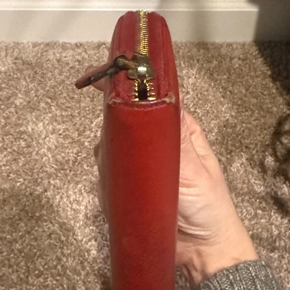 Prada red Saffiano Leather Wallet - Picture 6 of 13